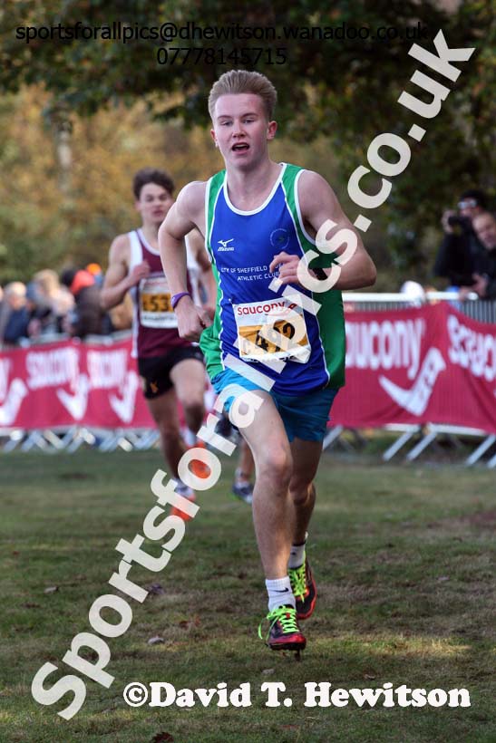 Mens under-17s, 2016 National Cross Country Relays, Berry Hill Park, Mansfield. Photo: David T. Hewitson/Sports for All Pics